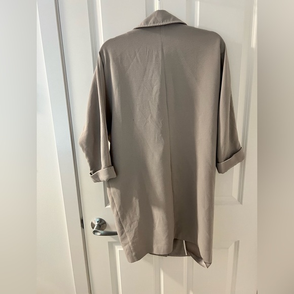 Topshop Grey Asymmetrical Jacket - Picture 2 of 4